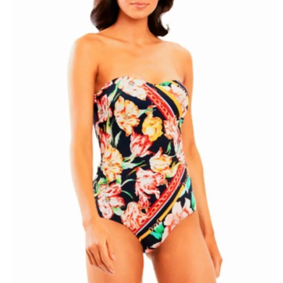 Jets Jessika Allen Australia Galleria size 8 Bandeau strapless women swimsuit - Picture 4 of 15